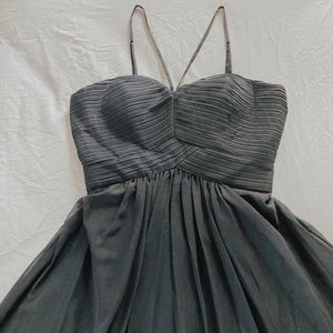 Navy Blue Long Prom Dress